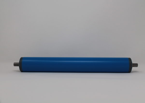 Tragrolle aus Kunststoff mit Federachse, rostfrei 40mmx2,3mm