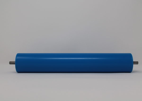 Tragrolle aus Kunststoff mit Federachse, rostfrei 50mmx2,8mm