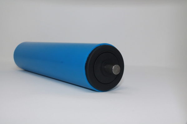 Tragrolle aus Kunststoff mit Federachse, rostfrei 63mmx3,0mm