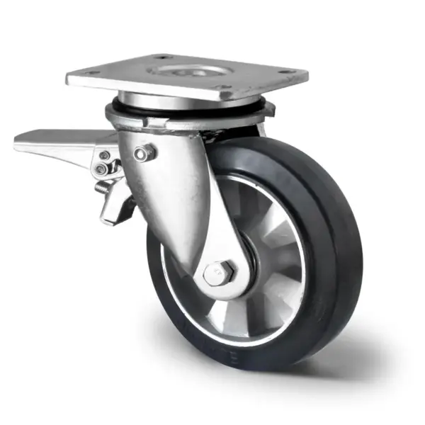 lenkrolle mit totalfeststeller im vorlauf o 125 mm serie baf4 doppelkugellager 1.webp