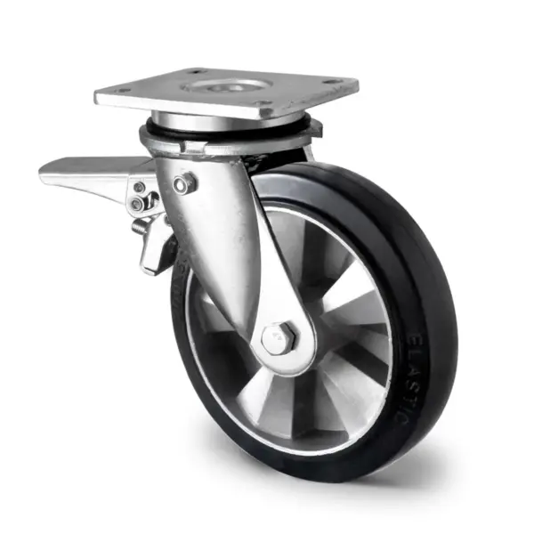 lenkrolle mit totalfeststeller im vorlauf o 200 mm serie baf4 doppelkugellager 1.webp