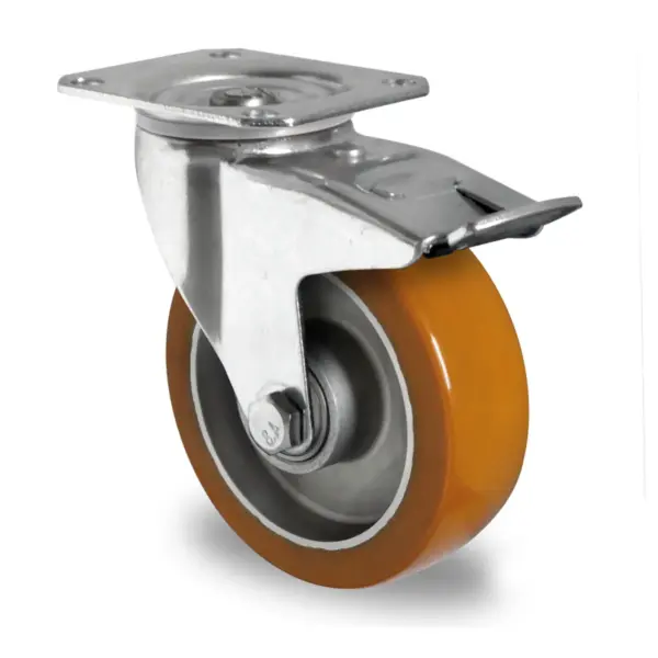 lenkrolle mit totalfeststeller o 125 mm serie aau5 doppelkugellager 1.webp
