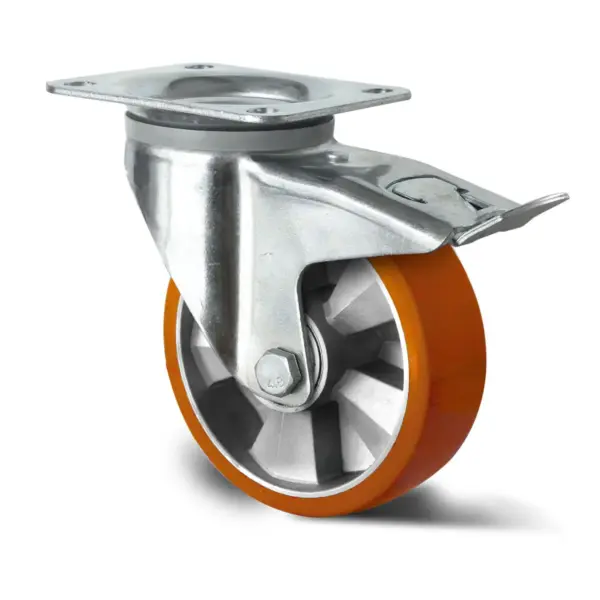 lenkrolle mit totalfeststeller o 160 mm serie bau5 doppelkugellager 1.webp