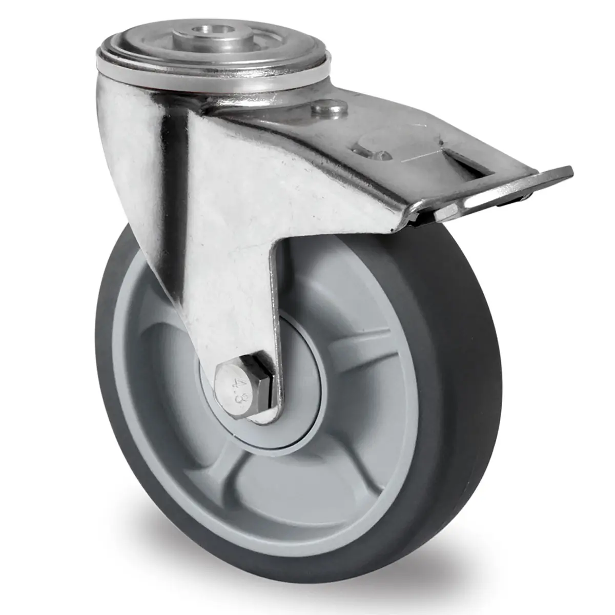 rueckenlochlenkrolle mit totalfeststeller o 100 mm serie p2g2 kugellager 1.webp