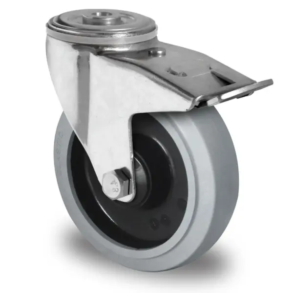 rueckenlochlenkrolle mit totalfeststeller o 160 mm serie r4e2 doppelkugellager 1.webp
