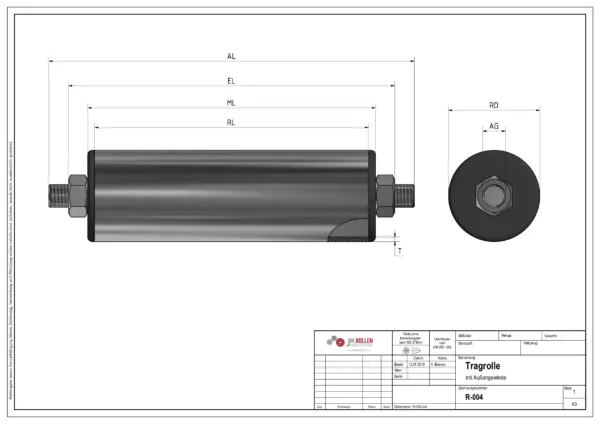 tragrolle aus kunststoff mit aussengewinde rostfrei 63mmx30mm 3.webp